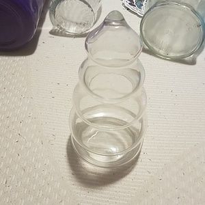 Glass tree jar